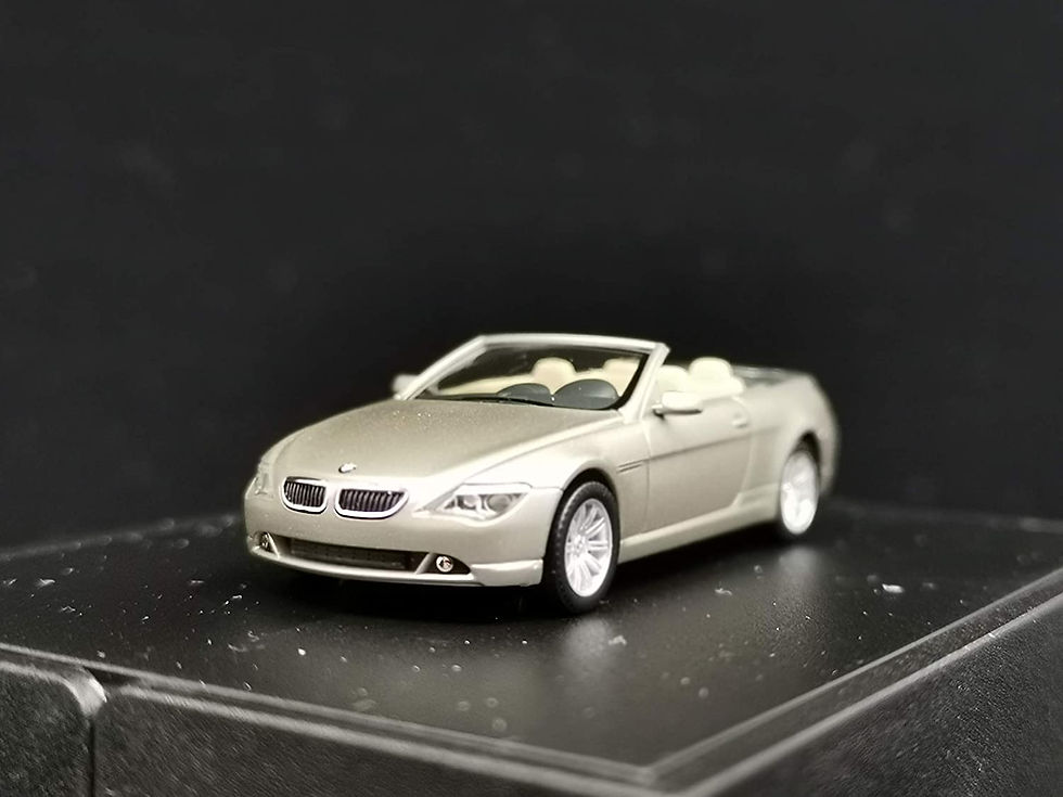 Herpa BMW 6er Cabrio Convertible Gold Dark 80410153429