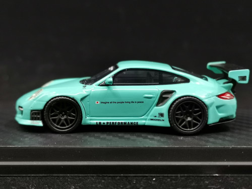 ポルシェLiberty Walk 997 ミニカー 青 997 LBWK Liberty Walk