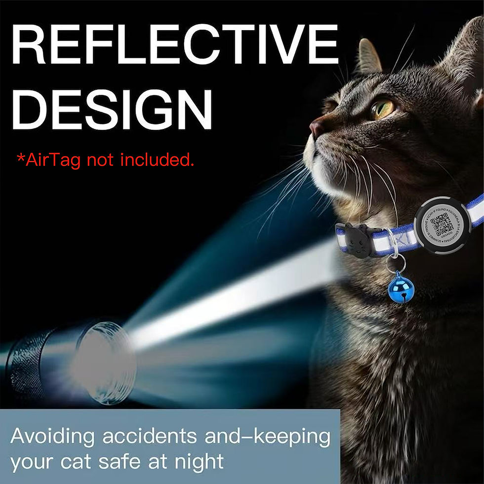 Thumbnail: Air Tag Pet Collar with Airtag Holder（No Airtag）& Pet Name QR Code Dual Prot