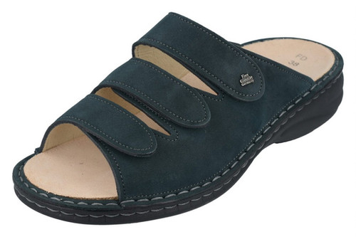 Finn Comfort Hellas - Chanclas Para Mujer, Nero Bantus, 38 EU