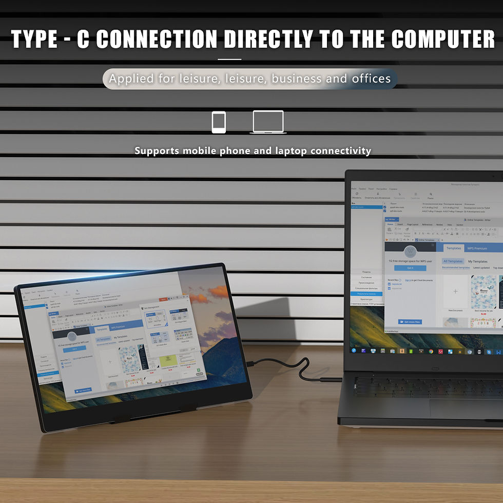 Thumbnail: MUCAI N140-S36 Portable Display 14 Inch 60Hz Resolution 1366*768 TN Panel 250cd/