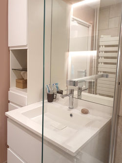 rénovation moderne salle de bain versailles architecte d'intérieur laure gaillot-drevon  (