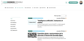 Mes articles sur Echosciences