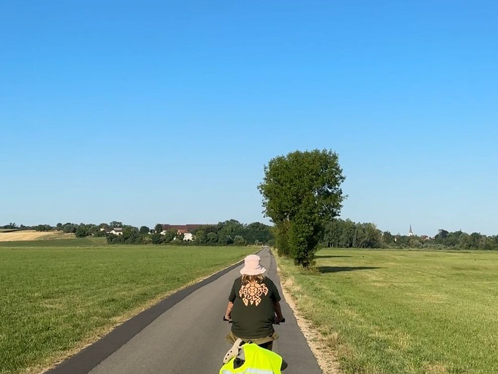 Woman cycling