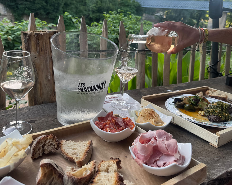 French food and Rose for the perfect night