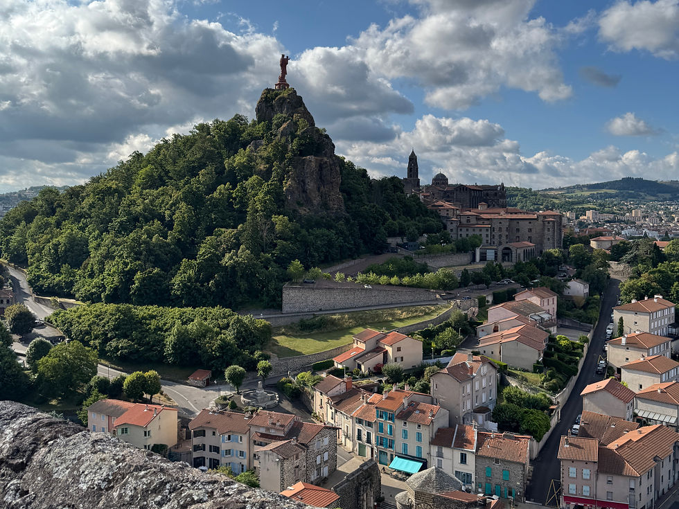 Statue of Notre-Dame de France overlooking Le Puy-en-Velay