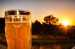 Une bière sur la terrasse