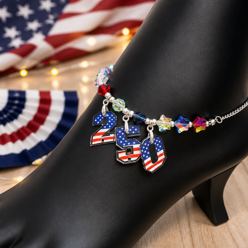 The Anniversary Anklet - America 250th Anniversary Collection