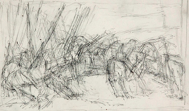 Charge! 08 By Talya Chalamish. Charcoal