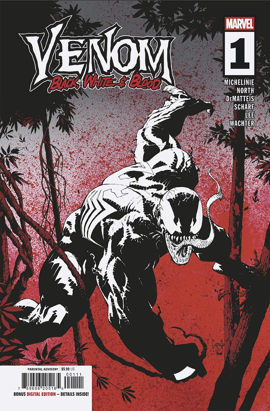 Venom Black White & Blood #1 Cover A