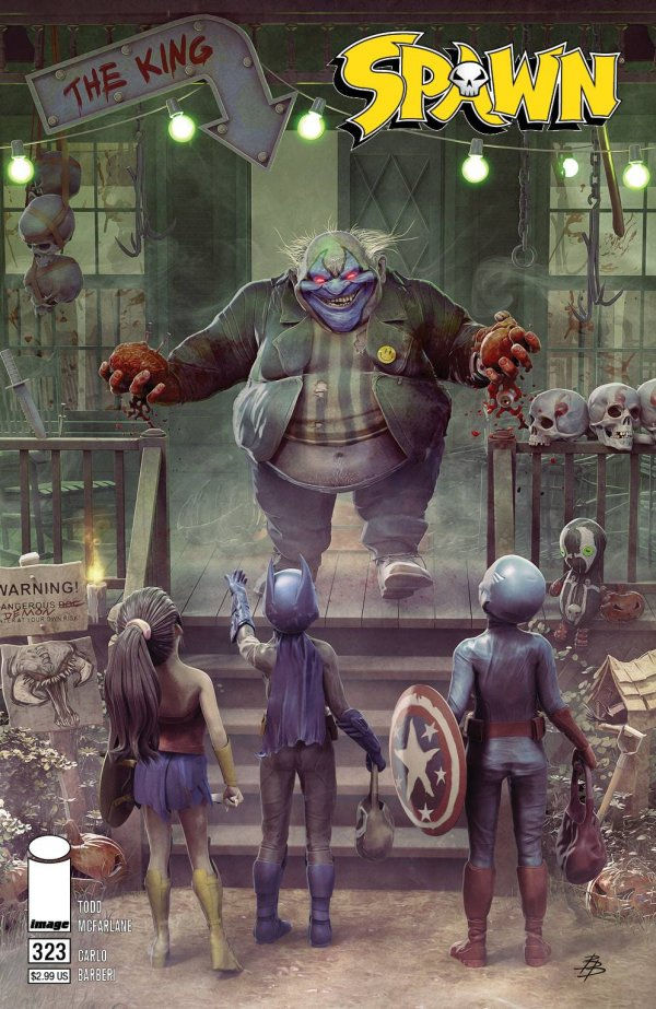 Spawn #323 Cover C Variant Bjorn Barends Clown