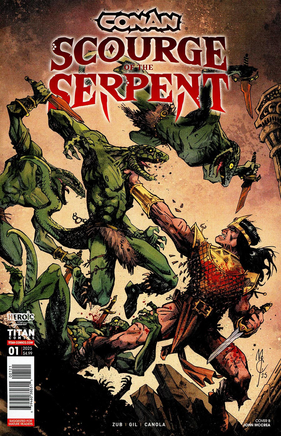 Conan The Barbarian Scourge Of The Serpent #1 Cover B
