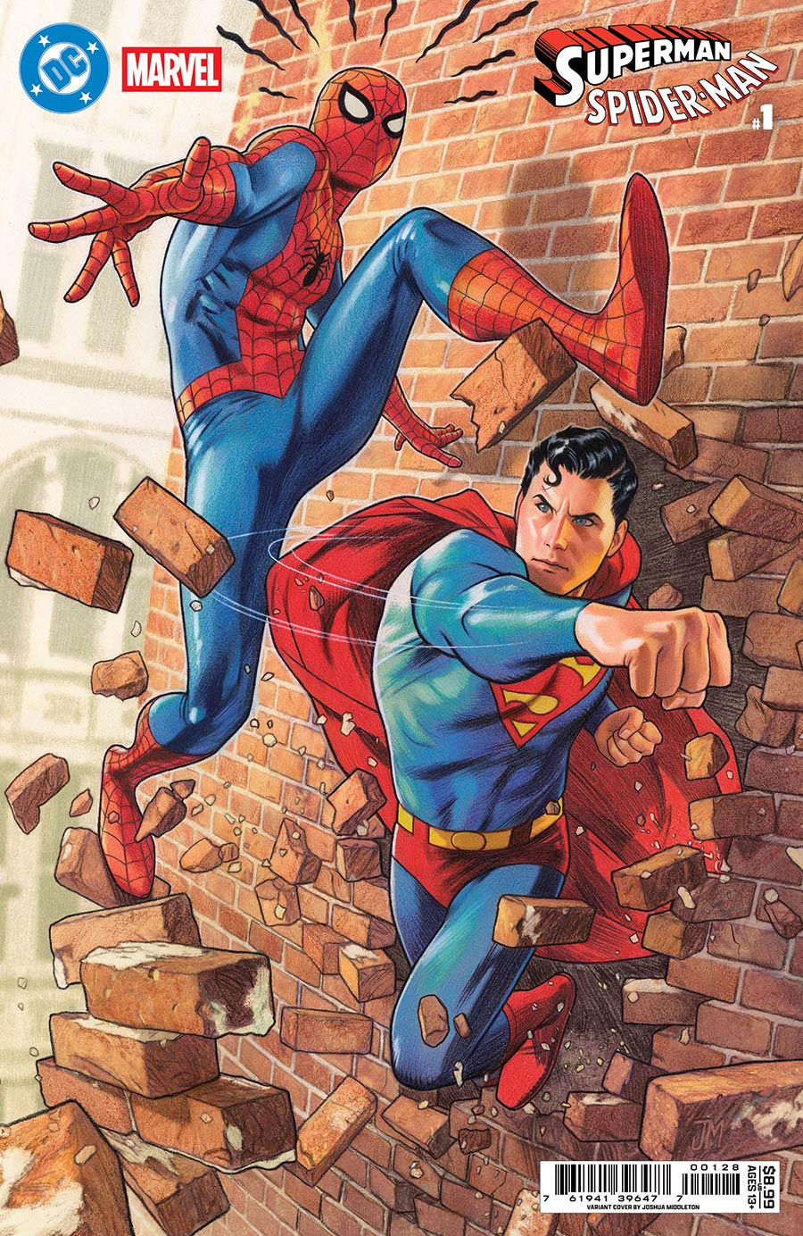 DC Marvel Superman Spider-Man #1 (One Shot) Cover P