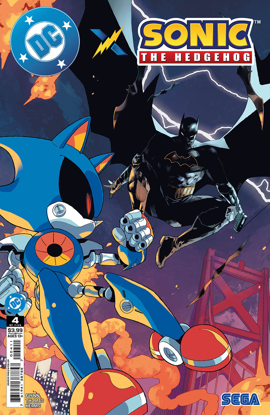 DC x Sonic The Hedgehog #4 Cover A