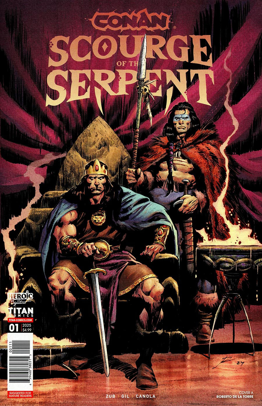Conan The Barbarian Scourge Of The Serpent #1 Cover A