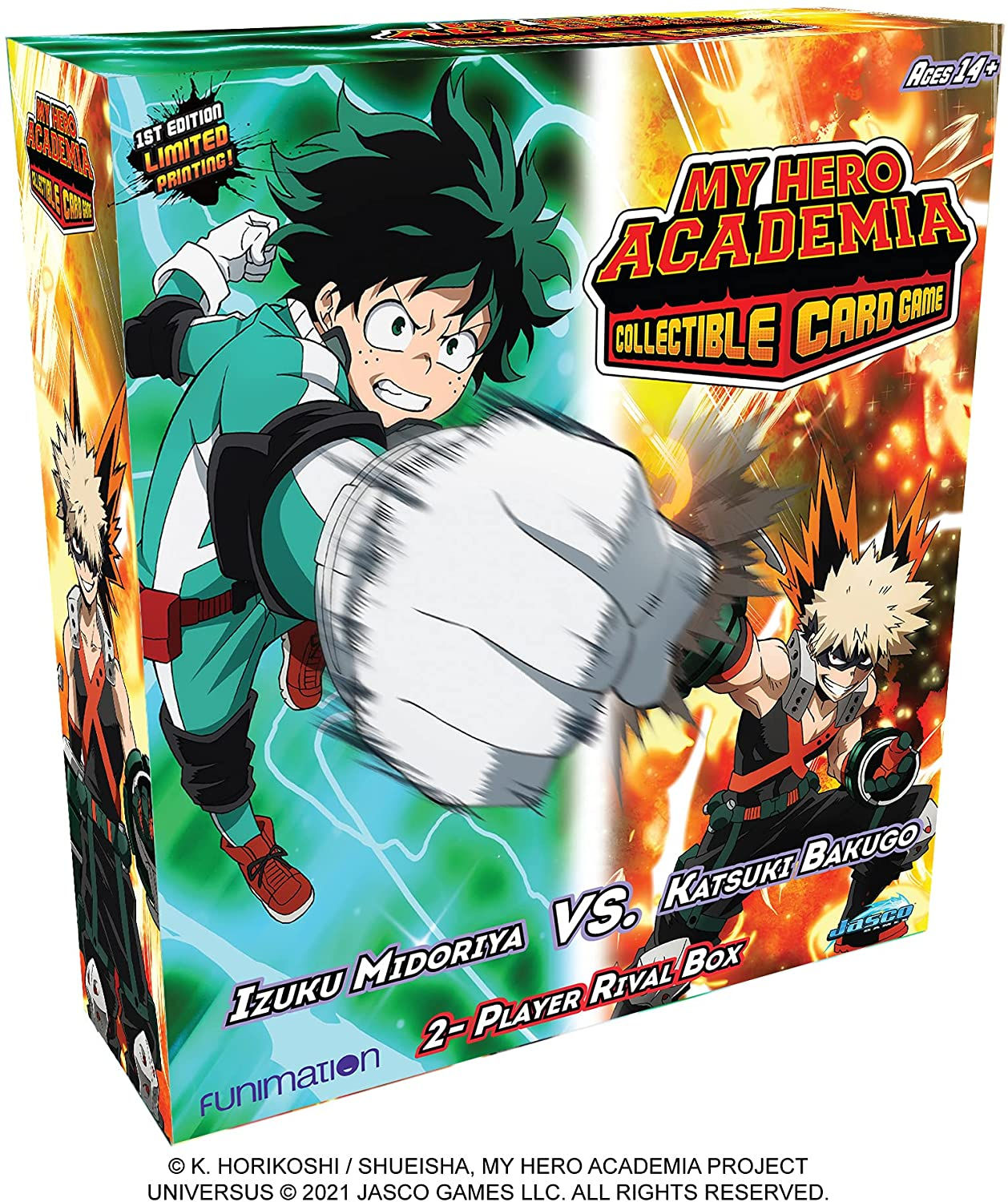 My Hero Academia Collectible Card Game Izuku Midoriya vs. Katsuki Two Player Riv