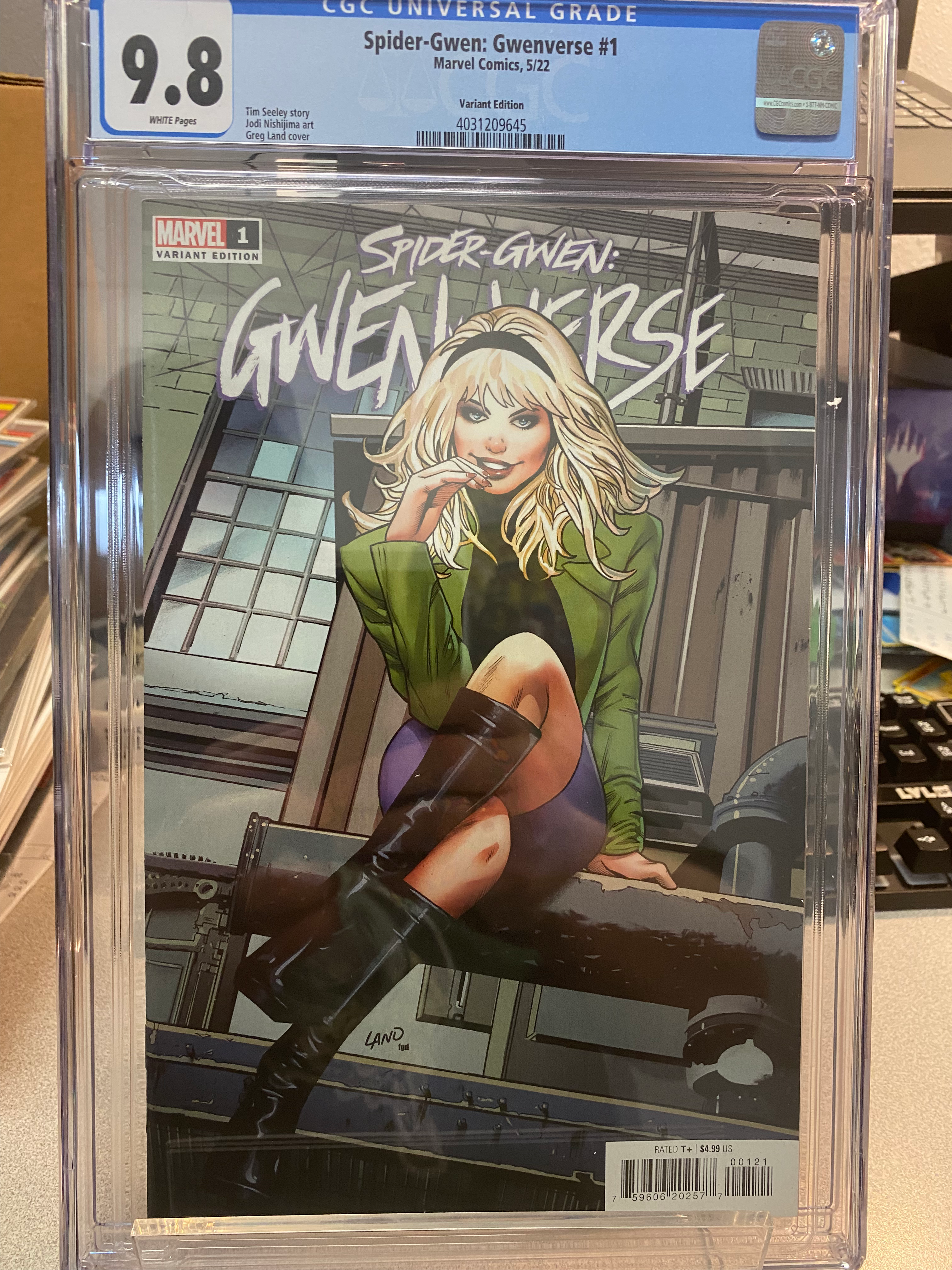 Spider-Gwen Gwenverse #1 Cover L DF Greg Land Homage Variant Cover CGC
