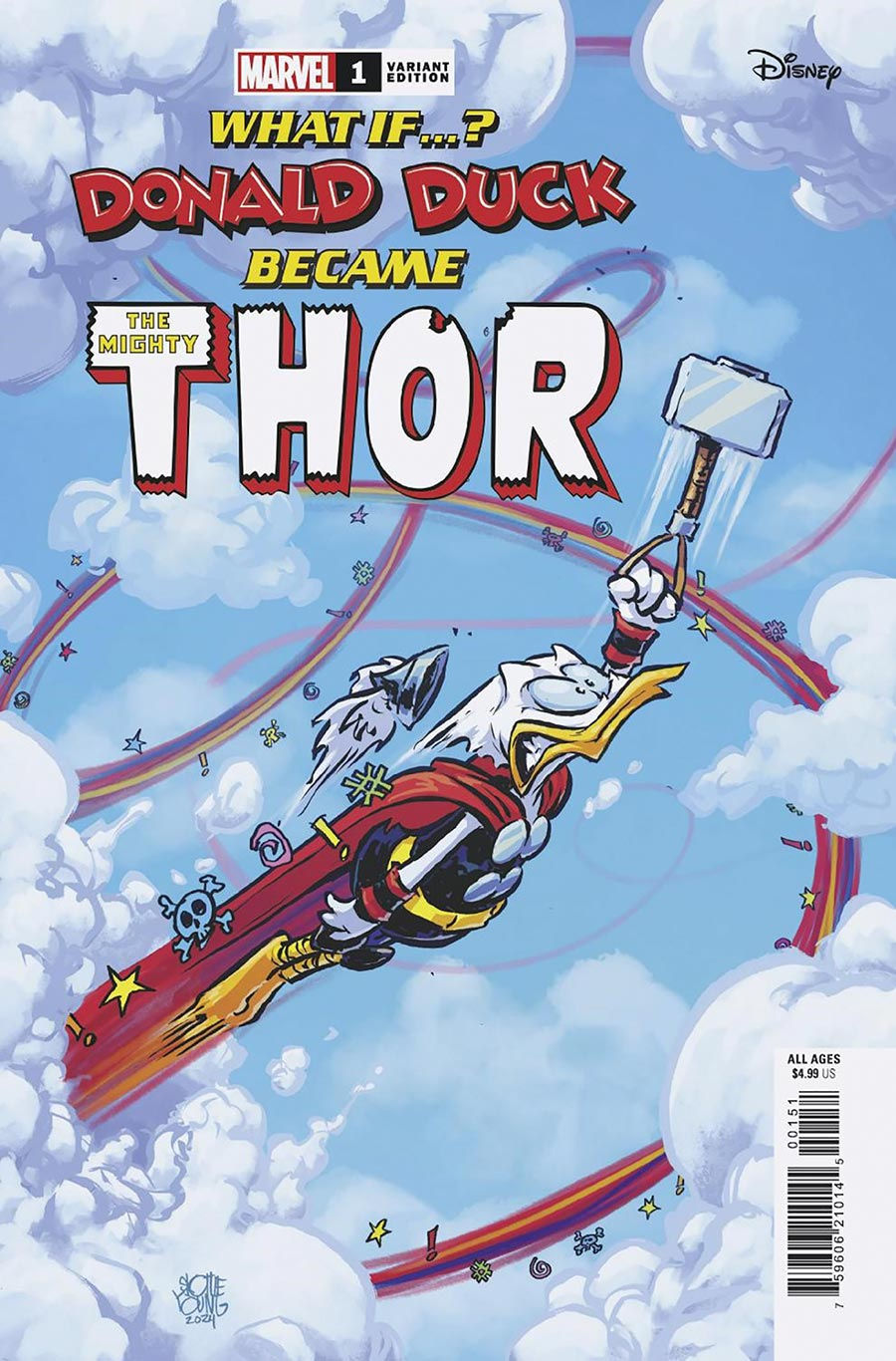 Marvel & Disney What If Donald Duck Became Thor #1 (One Shot) Cover E