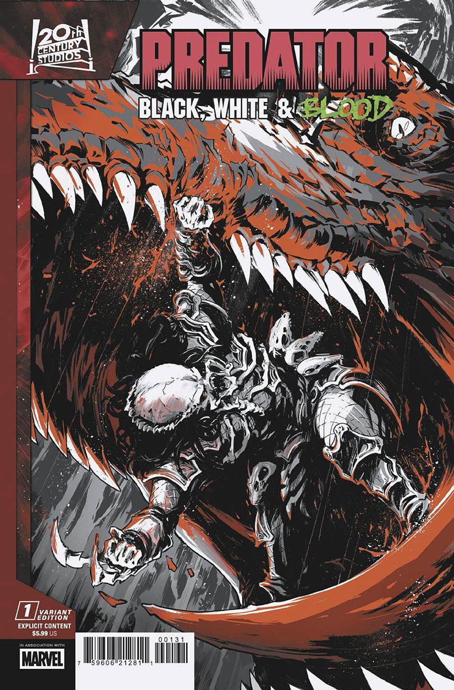 Predator Black White & Blood #1 Cover C