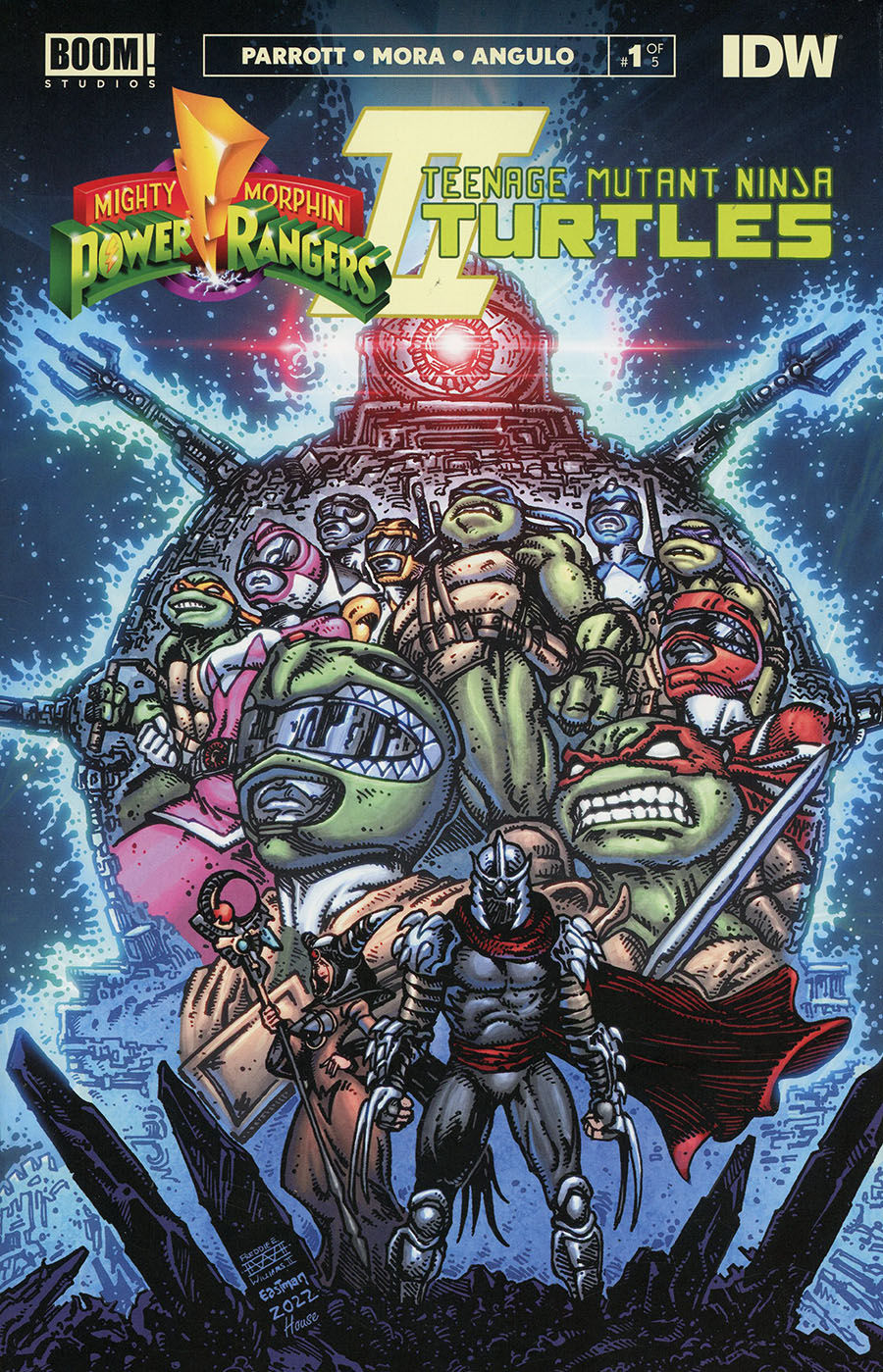 Mighty Morphin Power Rangers Teenage Mutant Ninja Turtles II #1 Cover F