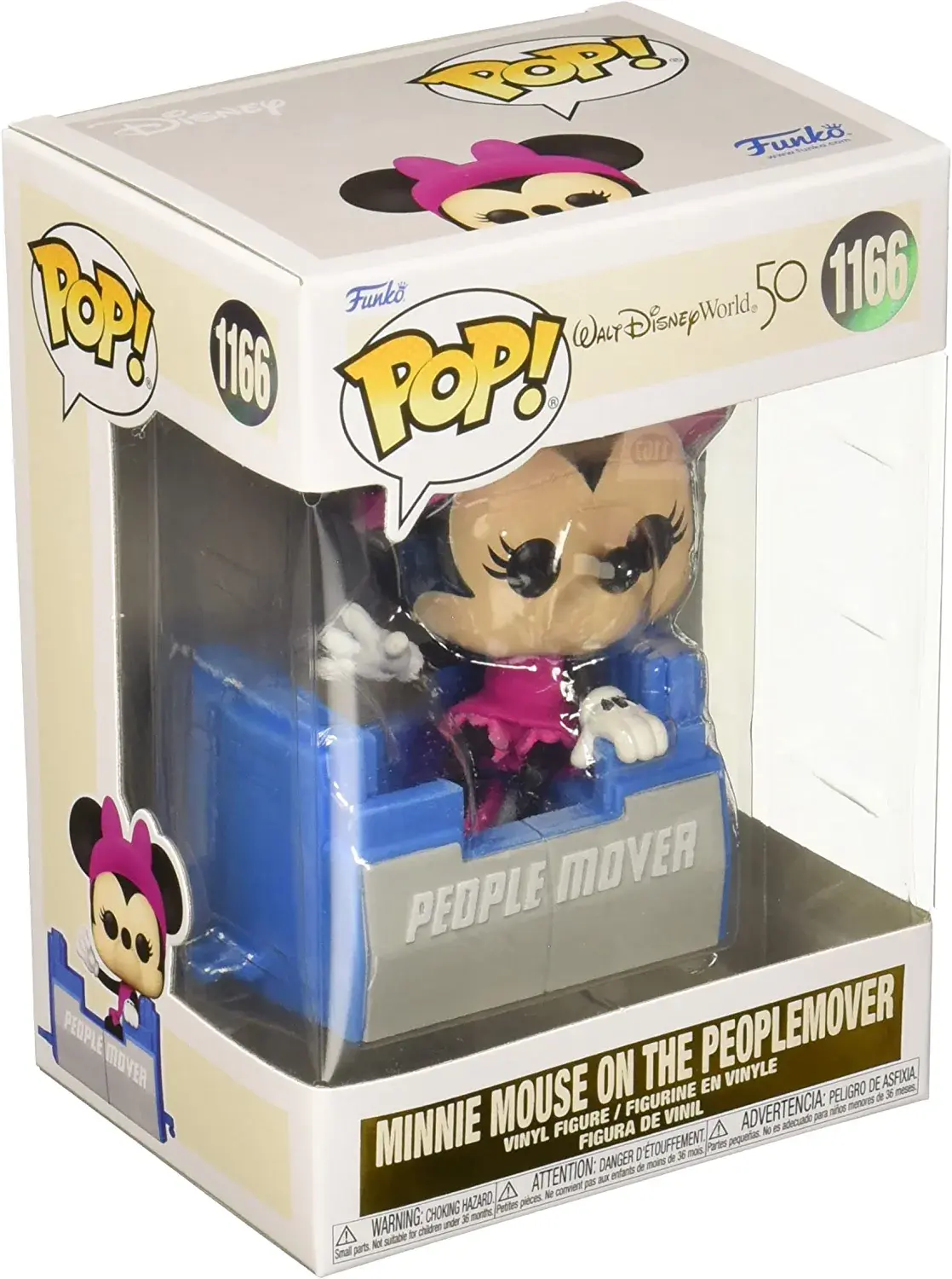 Funko Pop! Disney: Walt Disney World 50th - Minnie Mouse on The People Mover, Mu