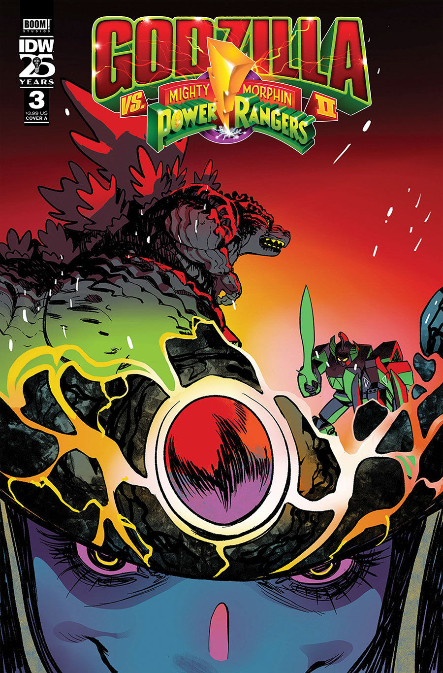 Godzilla Vs Mighty Morphin Power Rangers II #3 Cover A