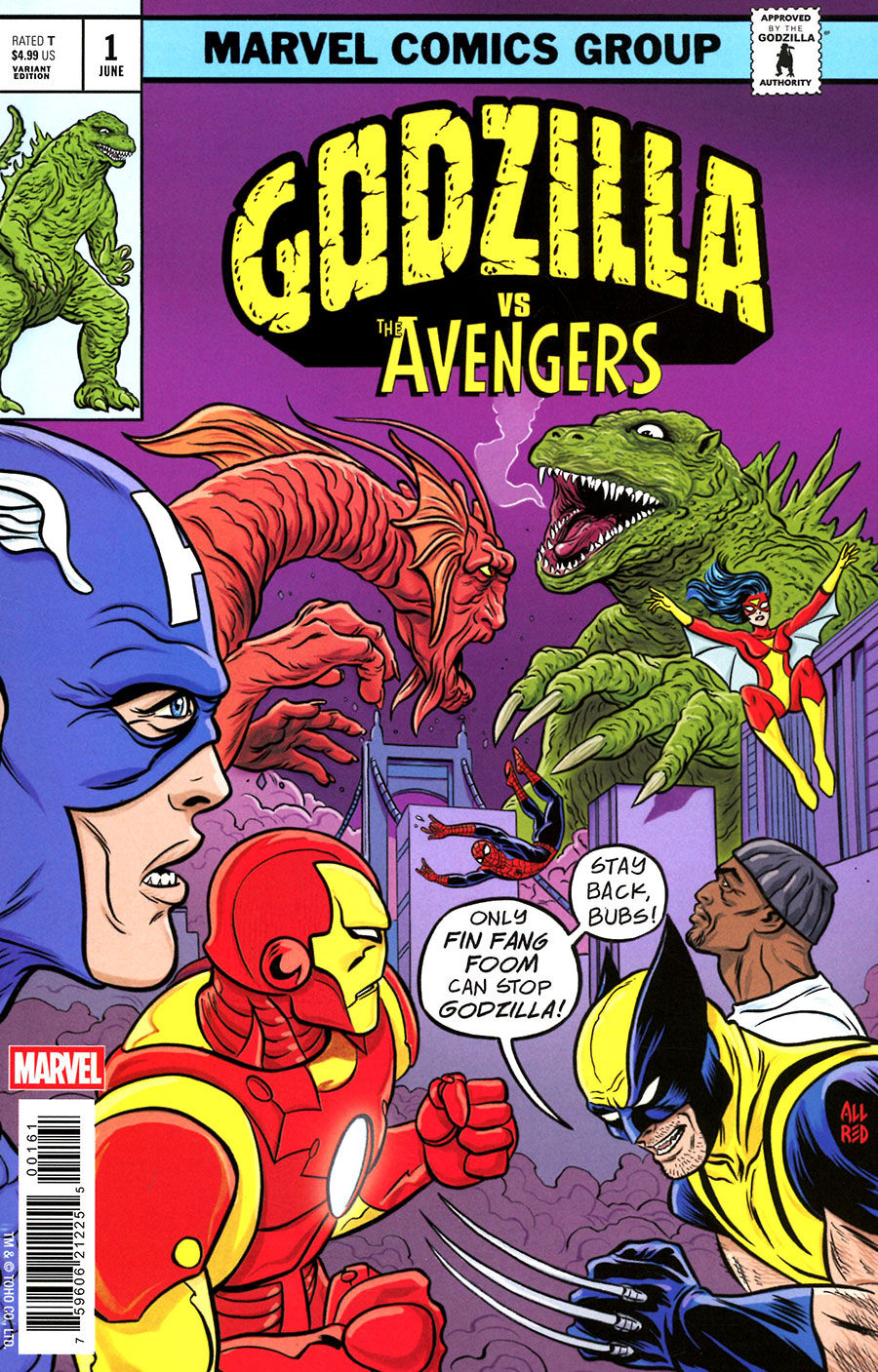 Godzilla vs Avengers #1 (One Shot) Cover D