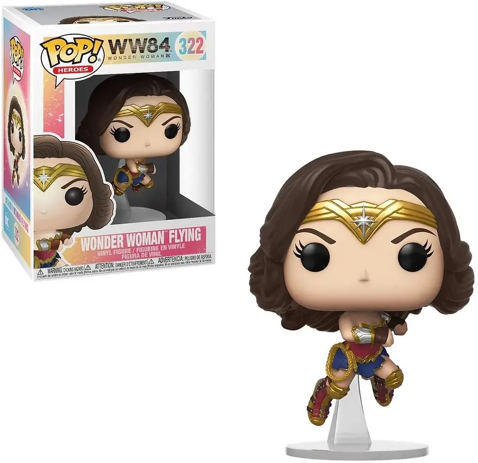 Funko Pop! Movies: Wonder Woman 1984 - Wonder Woman Flying (Metallic), Multicolo