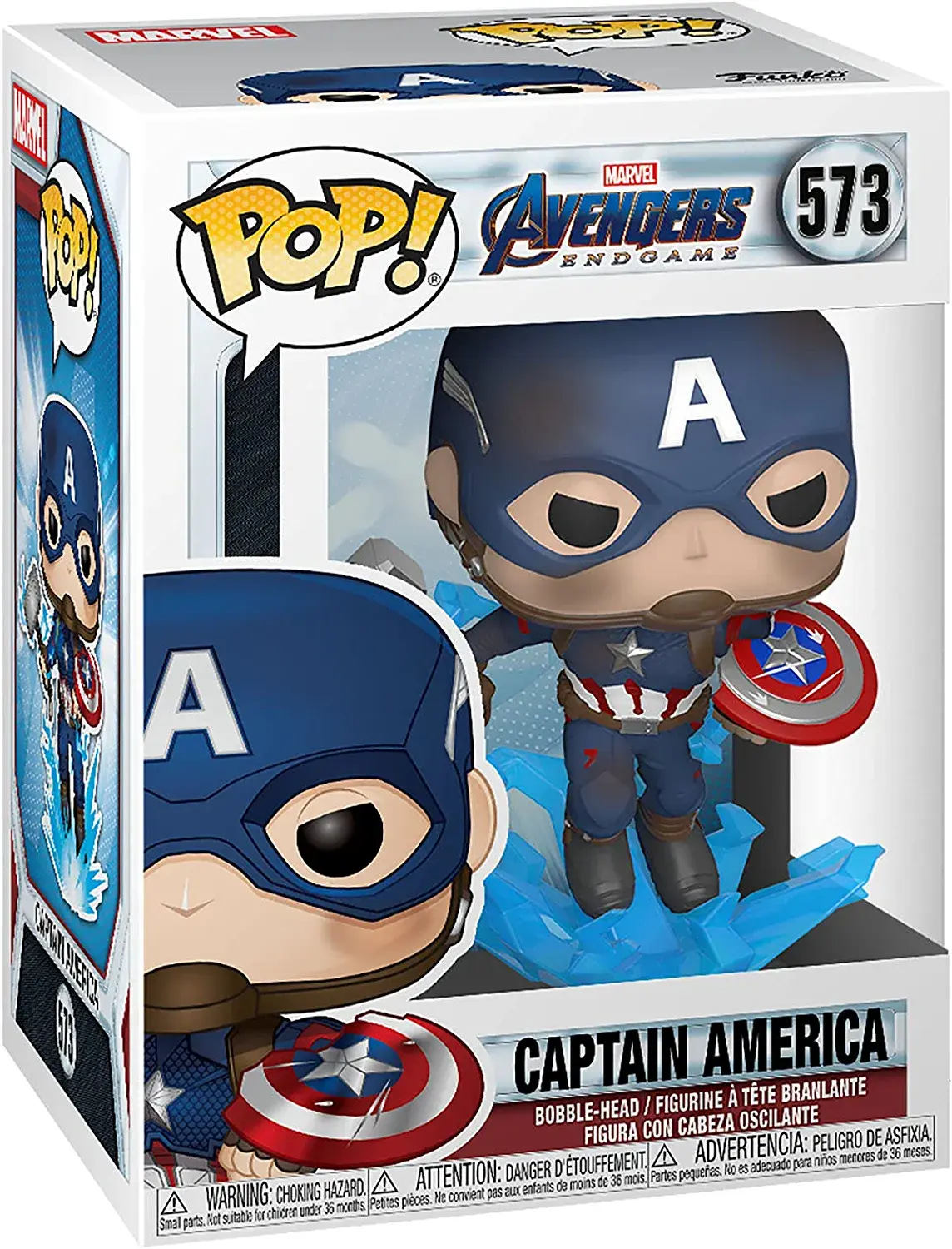 Funko Pop! Marvel: Avengers Endgame - Captain America with Broken Shield & Mjoin