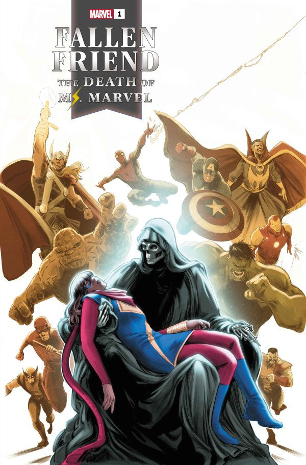 Fallen Friend: The Death of Ms. Marvel #1 Carnero Homage Variant