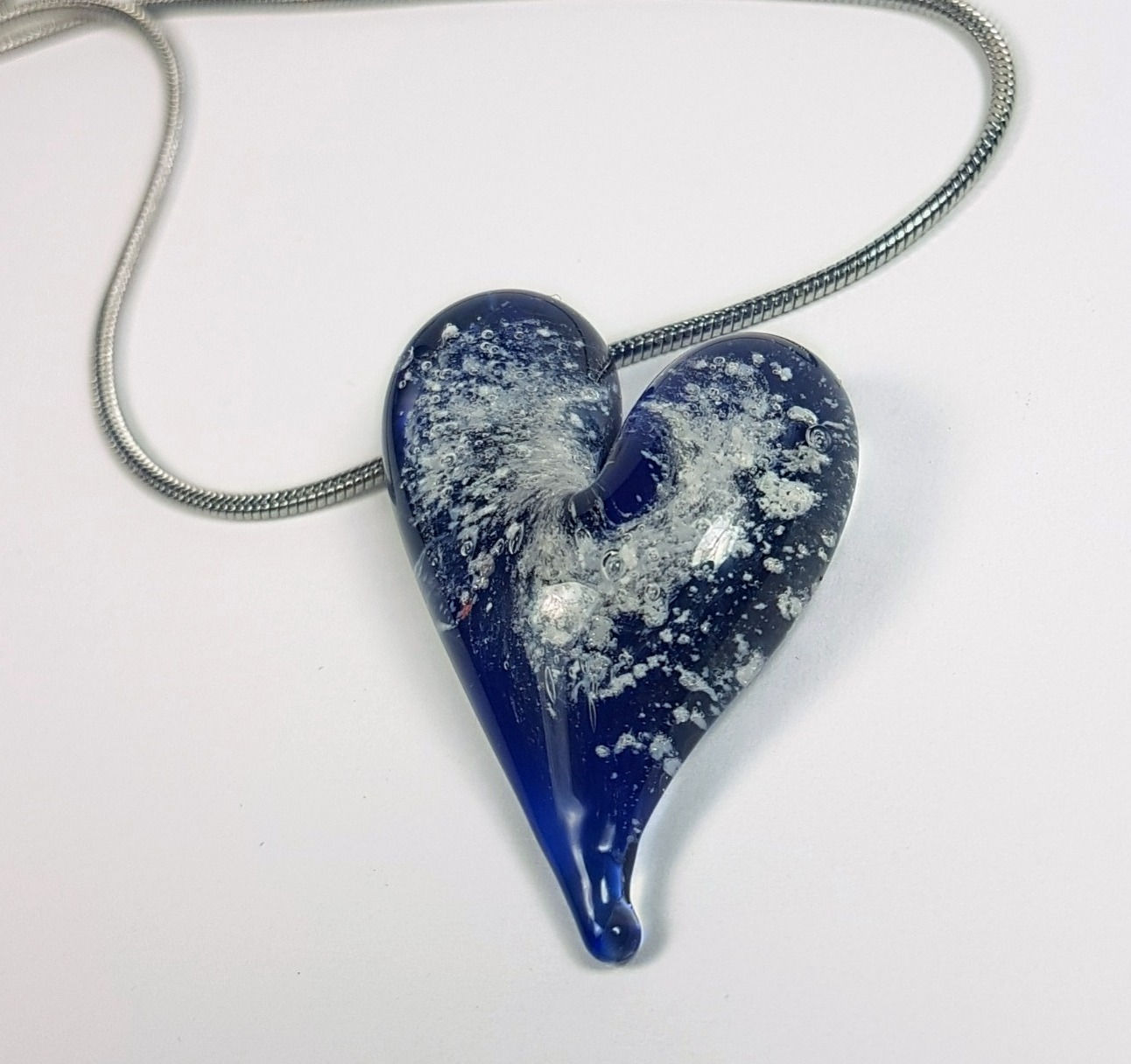 Cobalt Heart Pendant- Various Colour Options Available