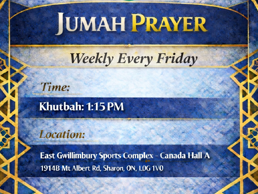 Community members at Jumu'ah prayer