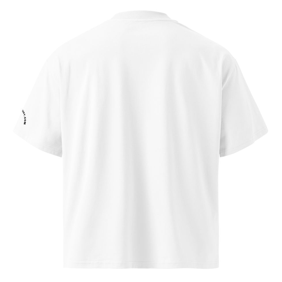 Thumbnail: Unisex organic oversized high neck t-shirt