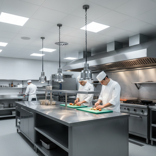 How Do Ventilation and Lighting Affect Commercial Kitchen Design?
