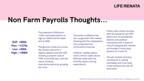 Non-Farm Payrolls Thoughts - September 2020