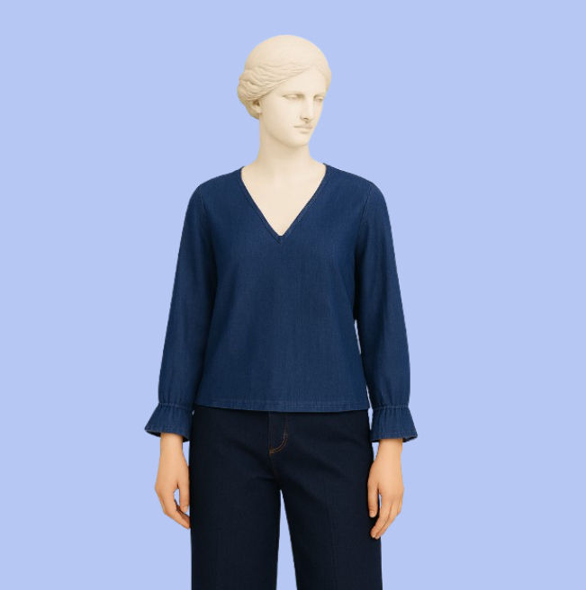 Blouse Victoire denim