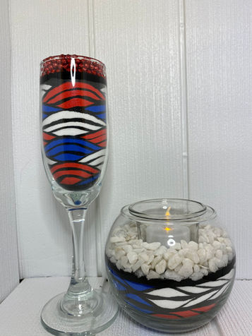 Glass Sand Art Designes