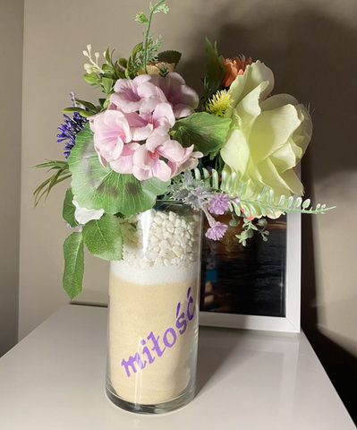 Glass Sand Painting Art