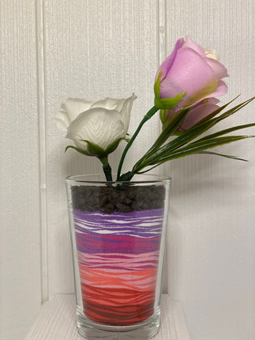 Glass Sand Art Designes