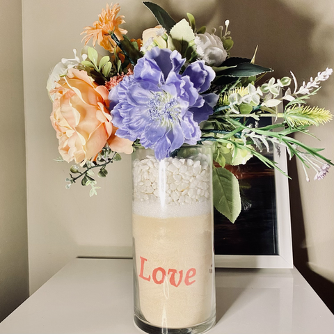 Glass Sand Painting Art