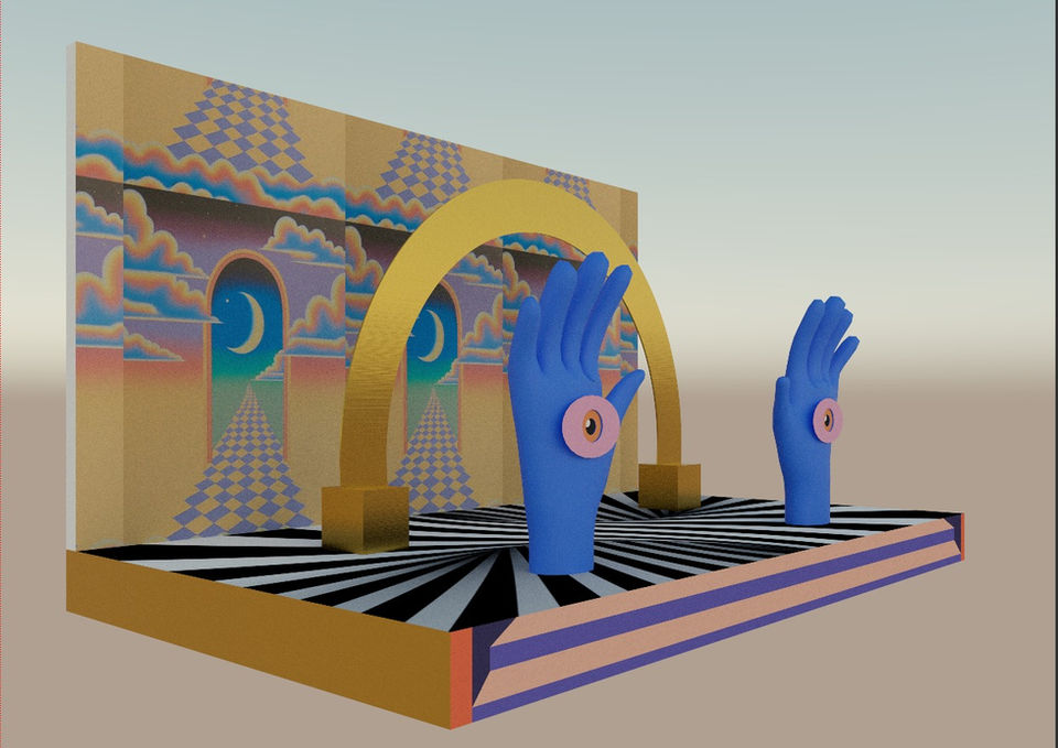 Day Zero Art installations  Instalaciones artísticas by Cova Lara. render