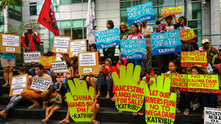 KATRIBU National holds an anti-dam protest in the Philippines