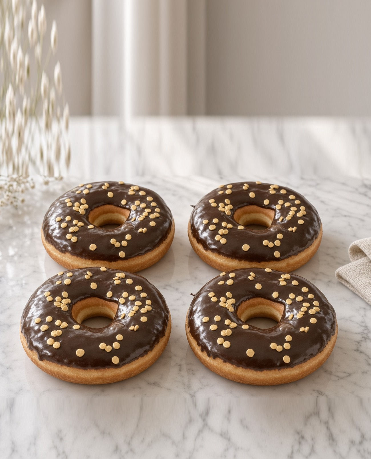 CHOCOLATE GOLD DISCS DONUTS
