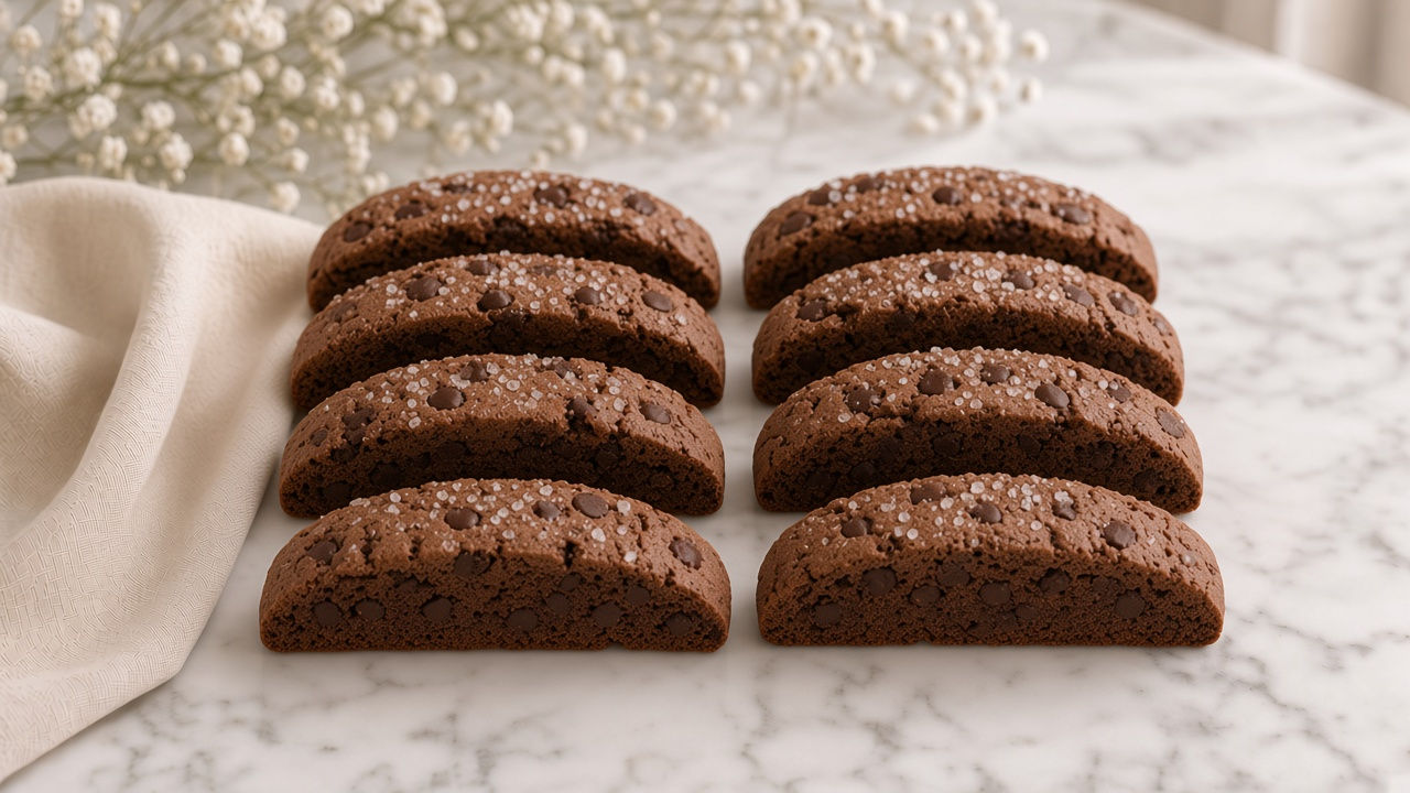 DOUBLE CHOCOLATE CHIP BISCOTTI