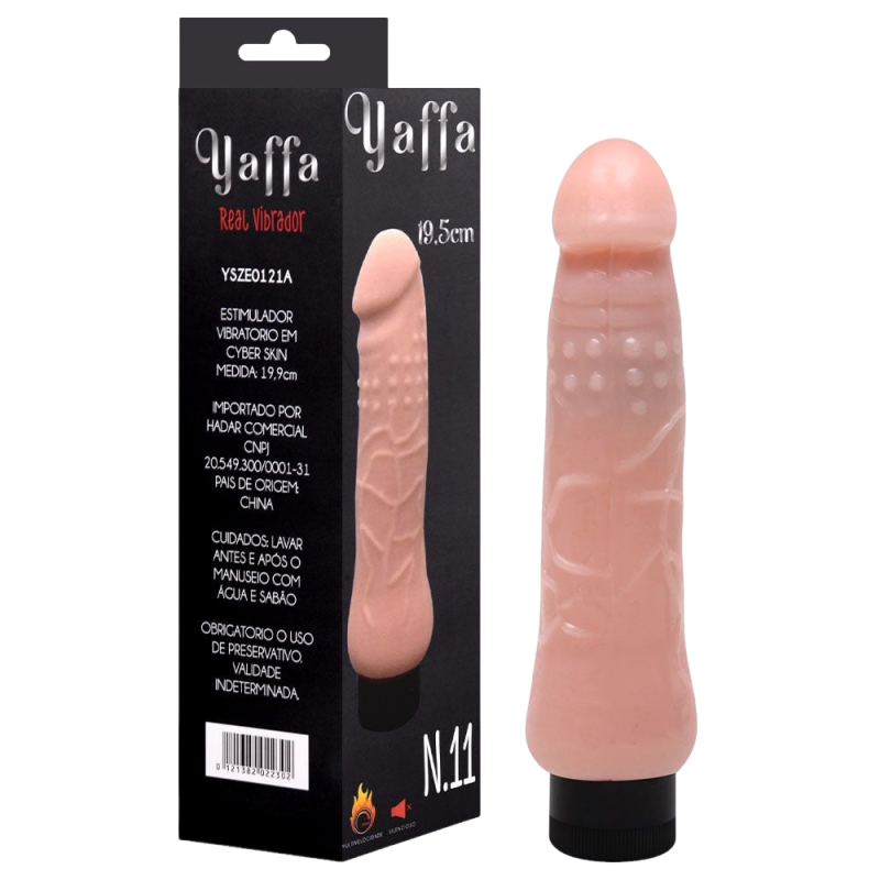 Pênis Vibrador Cyber Skyn 19,9 X 4Cm Yaffa