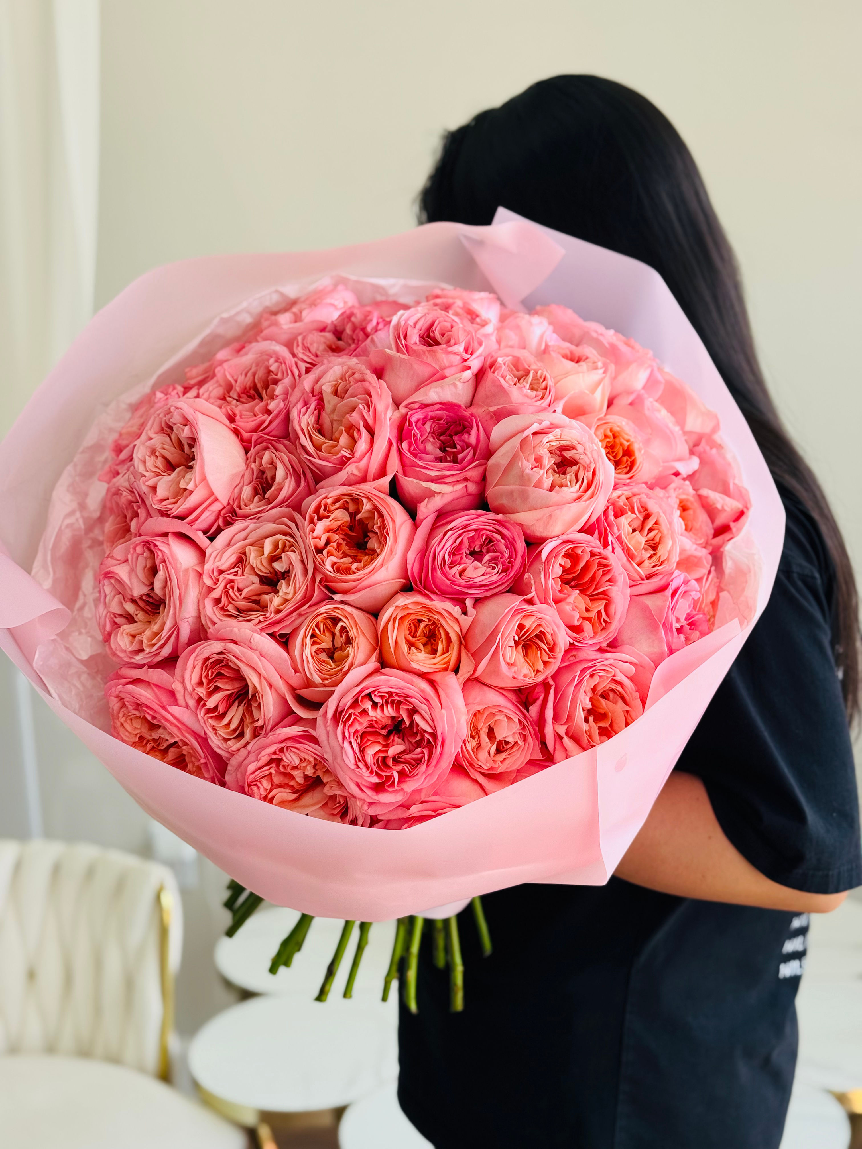Pink expression 50 roses bouquet