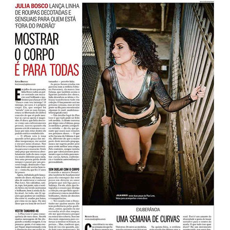 Ana Fulana Atelier mais uma vez na midia, matéria sobre criação de produtos para mulheres plus size.