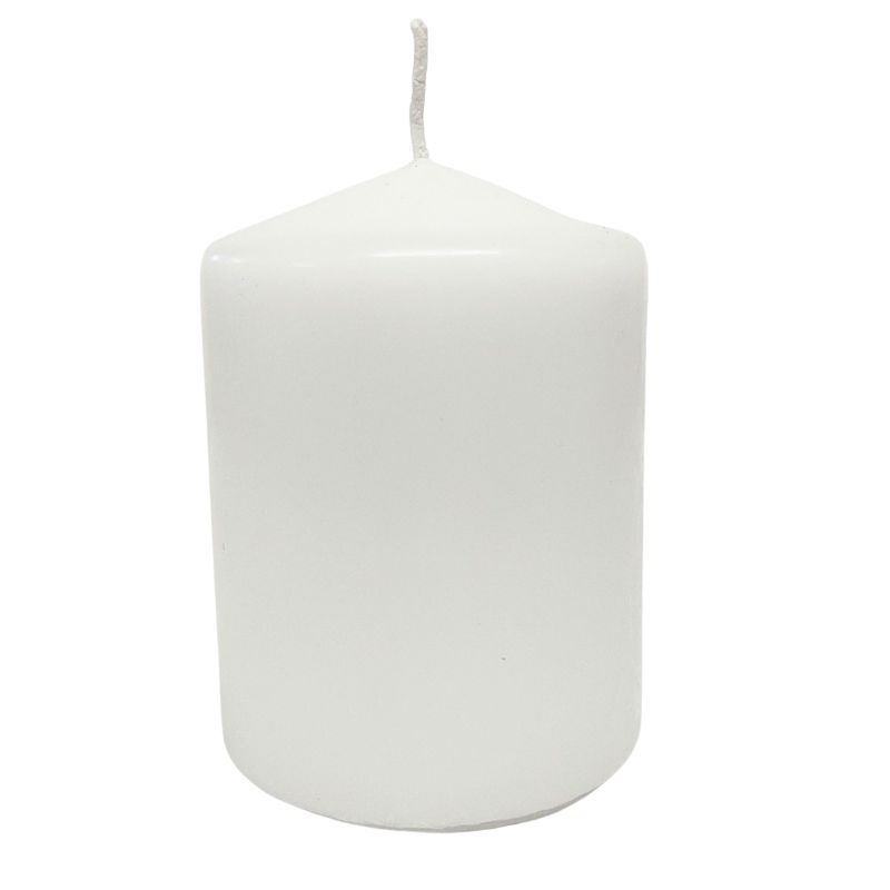 Svece cilindrs 65x90mm balts