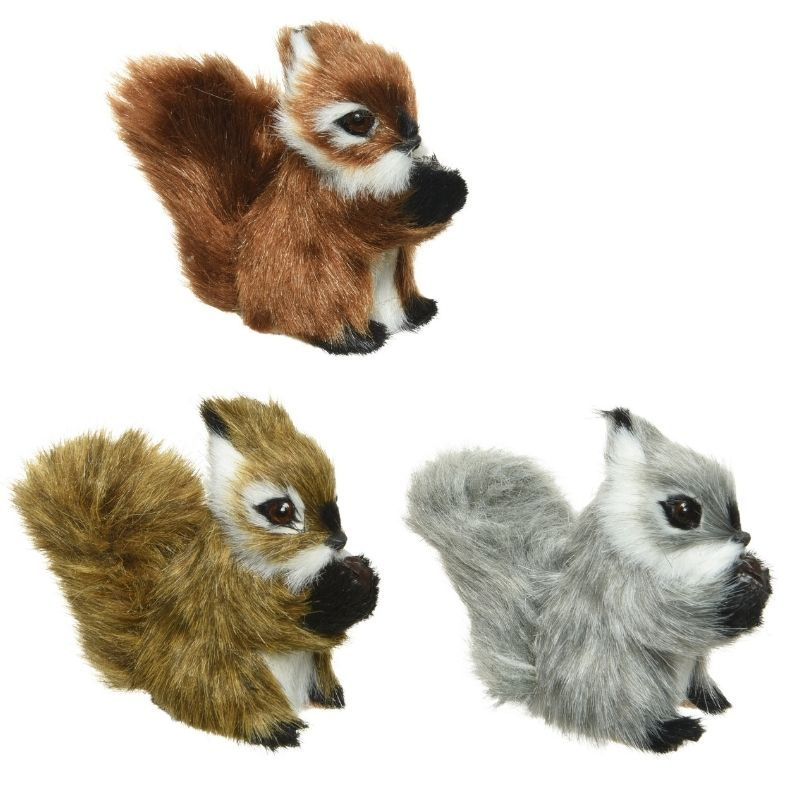 Rotāj. Vāvere brūna 7.5x3.5x8cm ar klipsi 3ass