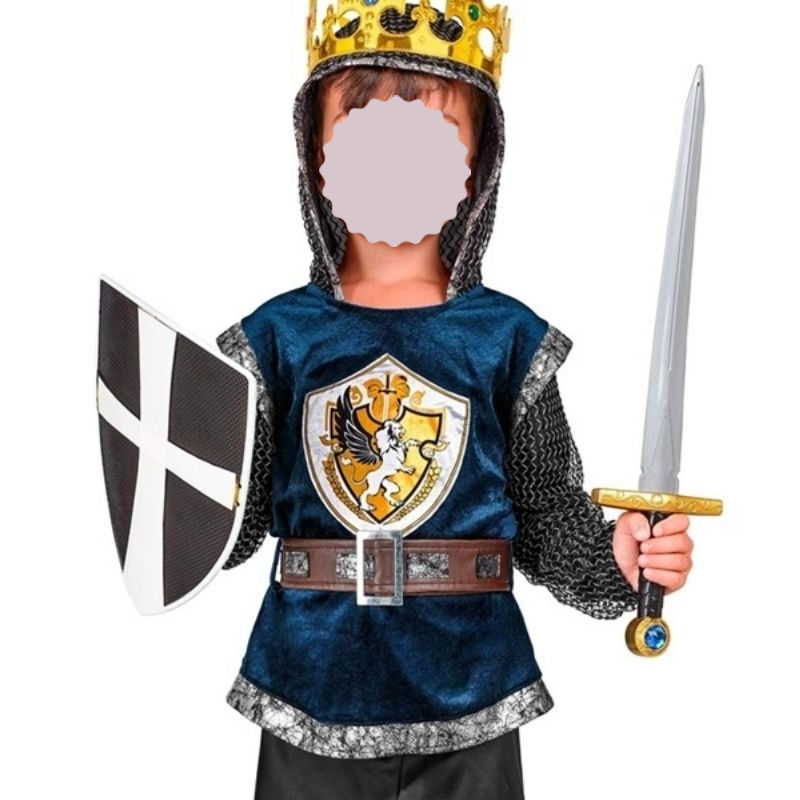 Tērps Viduslaiku bruņinieks bērnu 140cm/8-10g.